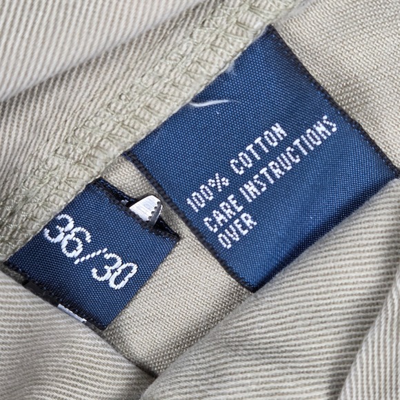 Polo Ralph Lauren Mens Classic Chino Pants Tan Khaki 100% Cotton 36x30 26283 - Picture 4 of 8